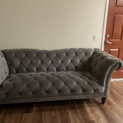Gray Couch & Love Seat