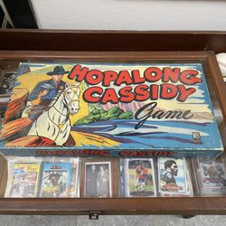 1950 Hopalong Cassidy Board Game, Complete and Amazing Condition