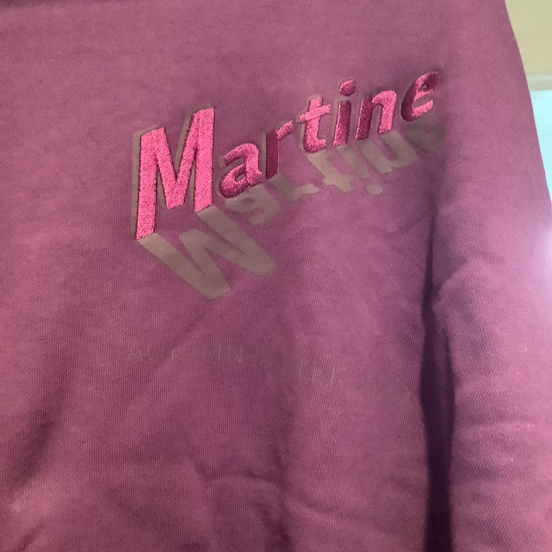 Martine Rose Oversize Batwing Fleece Hoodie