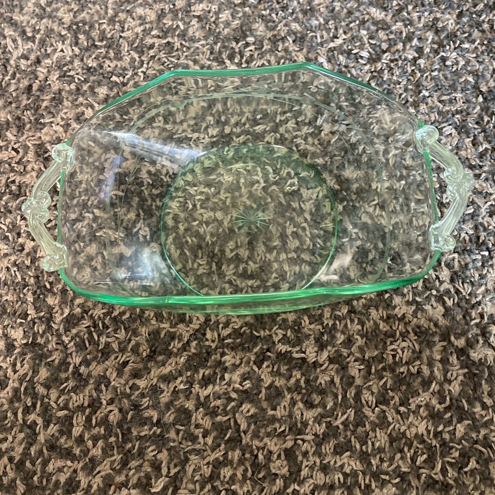 Beautiful Glass Green Bowl