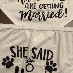 Wedding Dog Bandanas 