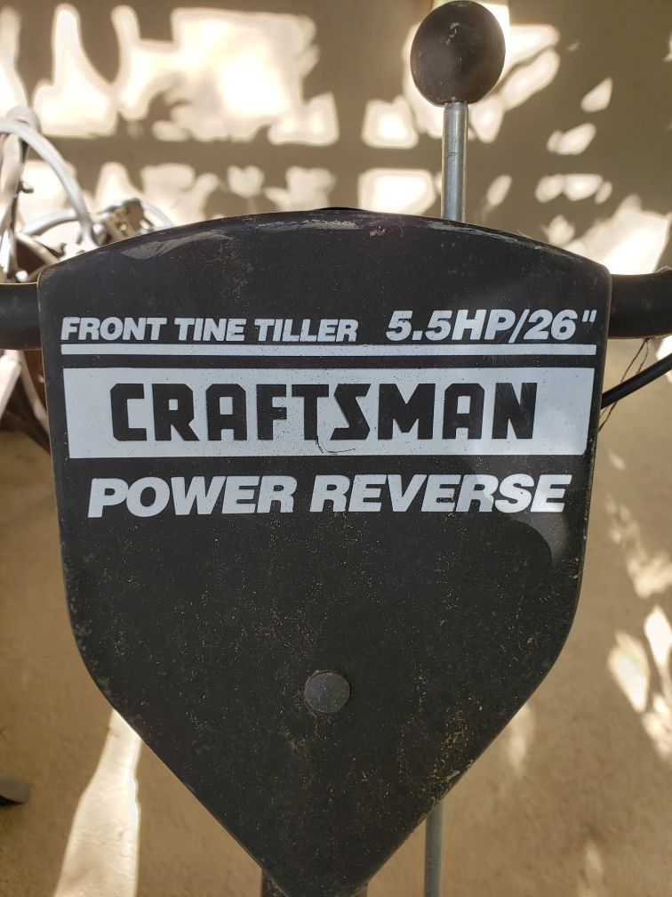 Craftsman 5.5 hp 26" rototiller w/ reverse