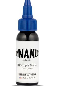 10 Dynamic Color Co. - Black Tattoo Ink, Long Lasting Vivid Color, Sterilized, Made in USA