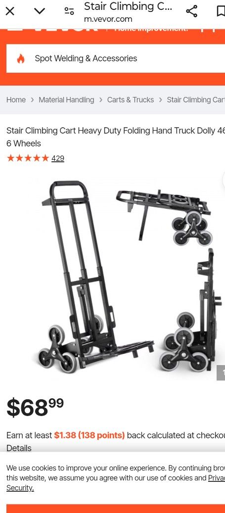 Step Climbing Hand Truck - Dolly