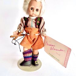 Pinocchio Geppeto Madame Alexander Doll With Stand