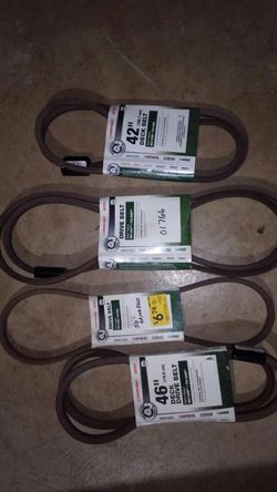New lawnmower belts