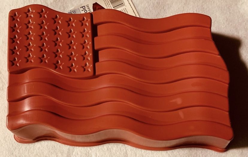 NEW Vintage fourth 4th of July patriotic American Flag Jello Mold with Instructions