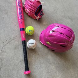 Girls t-ball set