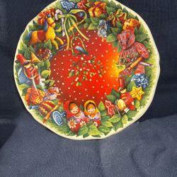 Christmas Plate Vintage