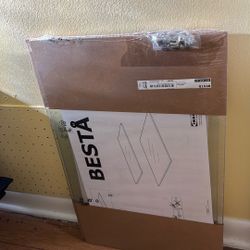 2 Glass Shelves For IKEA Cabinet 