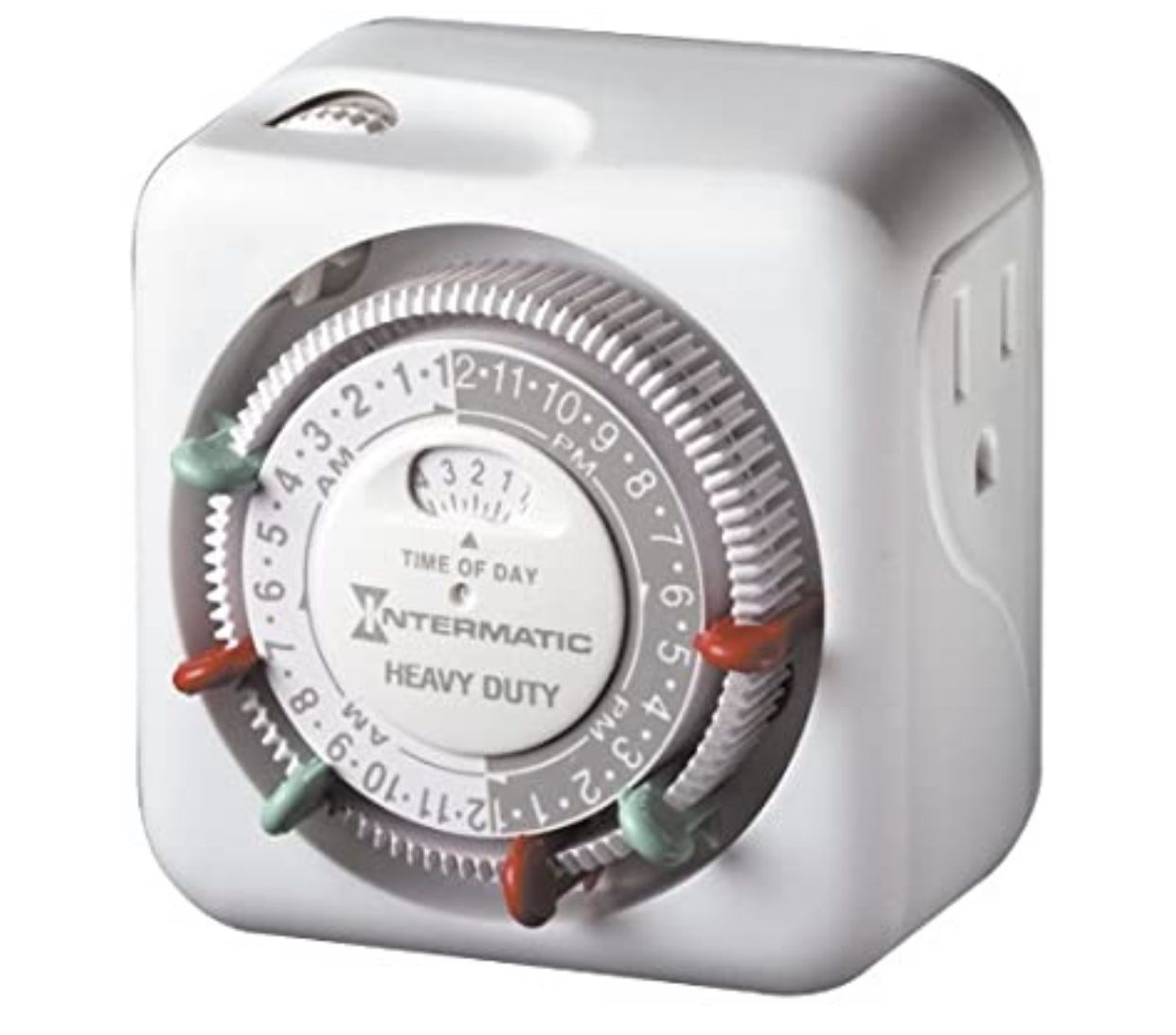 Intermatic Timer for Indoor Lights and Decorations, Grounded- IntermaticTN311 15 Amp