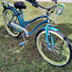 Huffy South wind Cruiser Bike. 26 Inch. 21 Speed. Comfortable Seat 