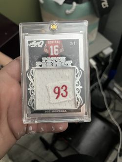 joe montana exclusive 2/2 card leaf