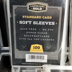 CARDBOARD GOLD SLEEVE 100CT