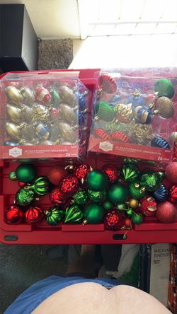 Holiday Time Shatterproof Christmas Ornaments Set