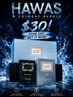 Hawas 2 Cologne Bundle – Malibu & Ice