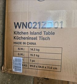 Small kitchen island table