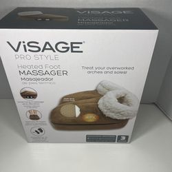 Visage Pro Style Heated Memory Foam Foot Massager