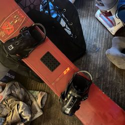 Snowboard/ And Burton Bindings