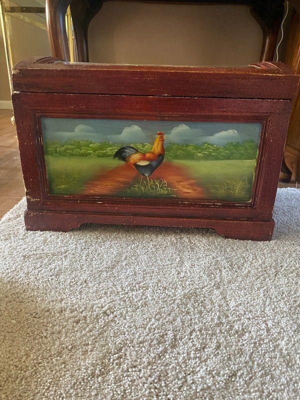 Rooster Themed Storage Box