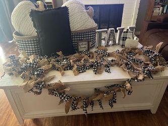 Fall Burlap and Buffalo checkered lot