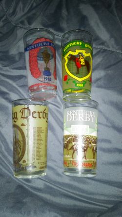 Kentucky Derby collectable glasses