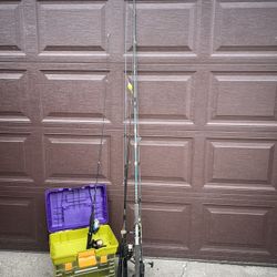 Fishing Rods Reels And Box