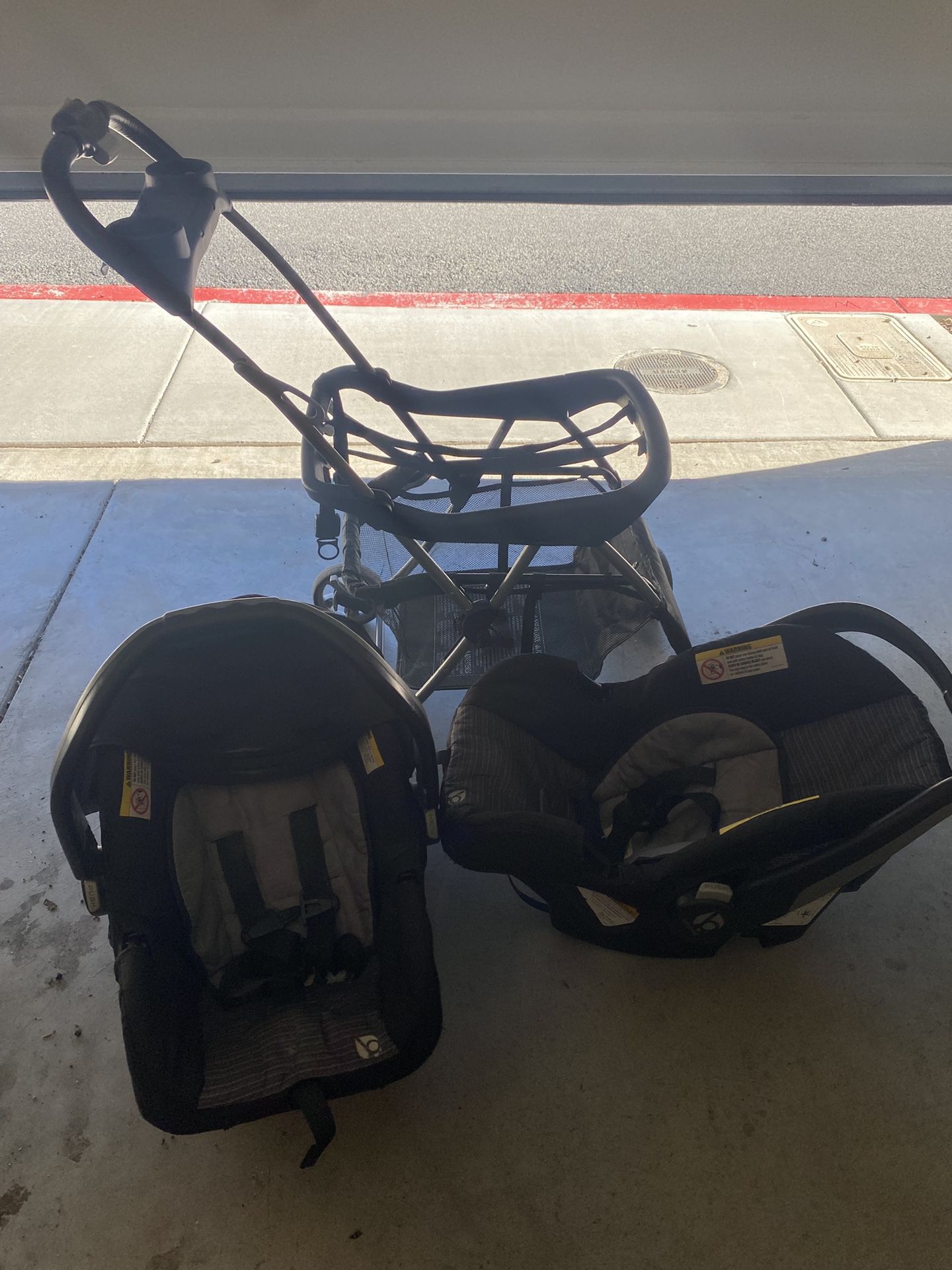 Stroller and (2)Baby Carrier