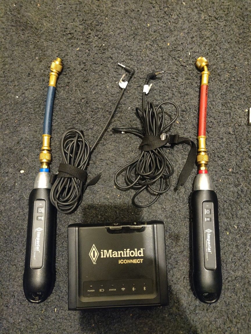 wireless imanifold iconnect HVAC imperial manifold and probes set