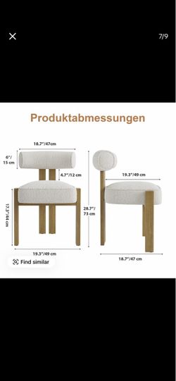 Dining chair and table