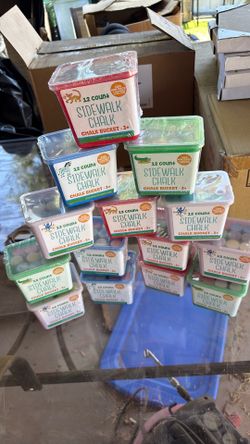 12. Count sidewalk chalk.