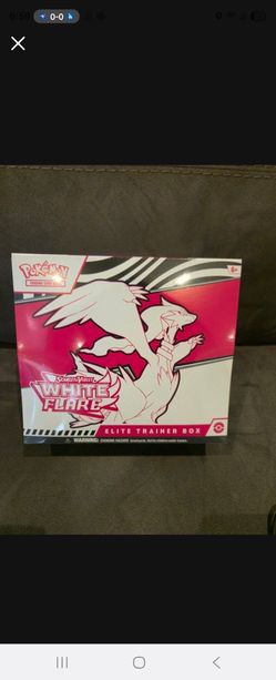 New~ Sealed~ Pokémon Scarlet And Violet TCG White Flare Elite Trainer Box ETB