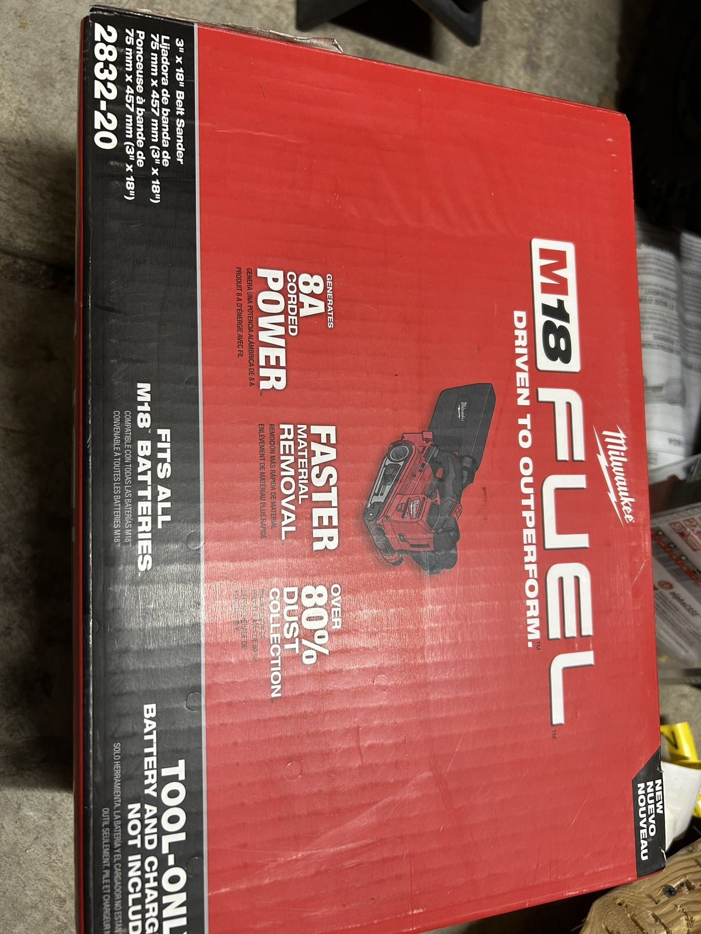 Milwaukee Fuel 18v Belt Sander New