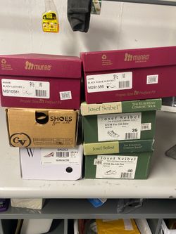 6 pairs of boxed shoes - $10 for all 6