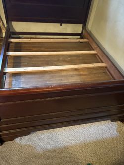 Sleigh bed frame -queen