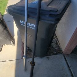 Very Nice 7 Ft Olympic Bars And Dumbbells 