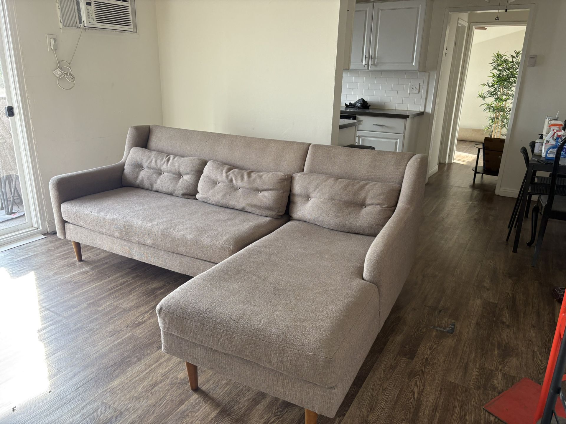 West Elm Mid-Century Chaise Sectional Sofa