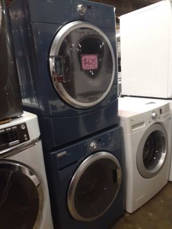 MAYTAG EPIC Z front load washer and matching electric dryer working perfectly