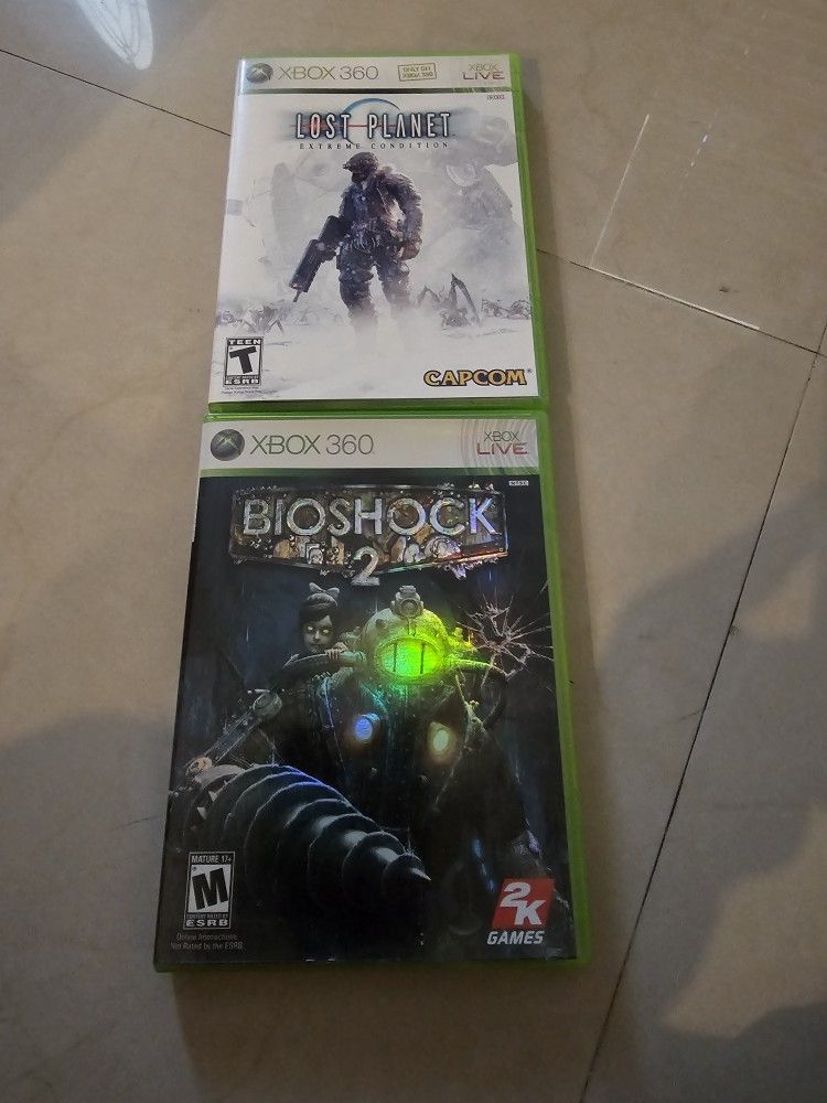 Lost Planet And bioshock2 Xbox 360