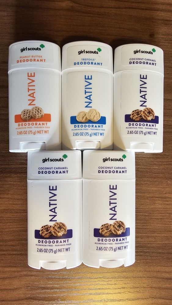Limited Edition Girl Scouts Native Deodorants (5-pack)