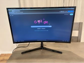 Samsung 27” Curved FHD Monitor — Full Setup, Like New Condition