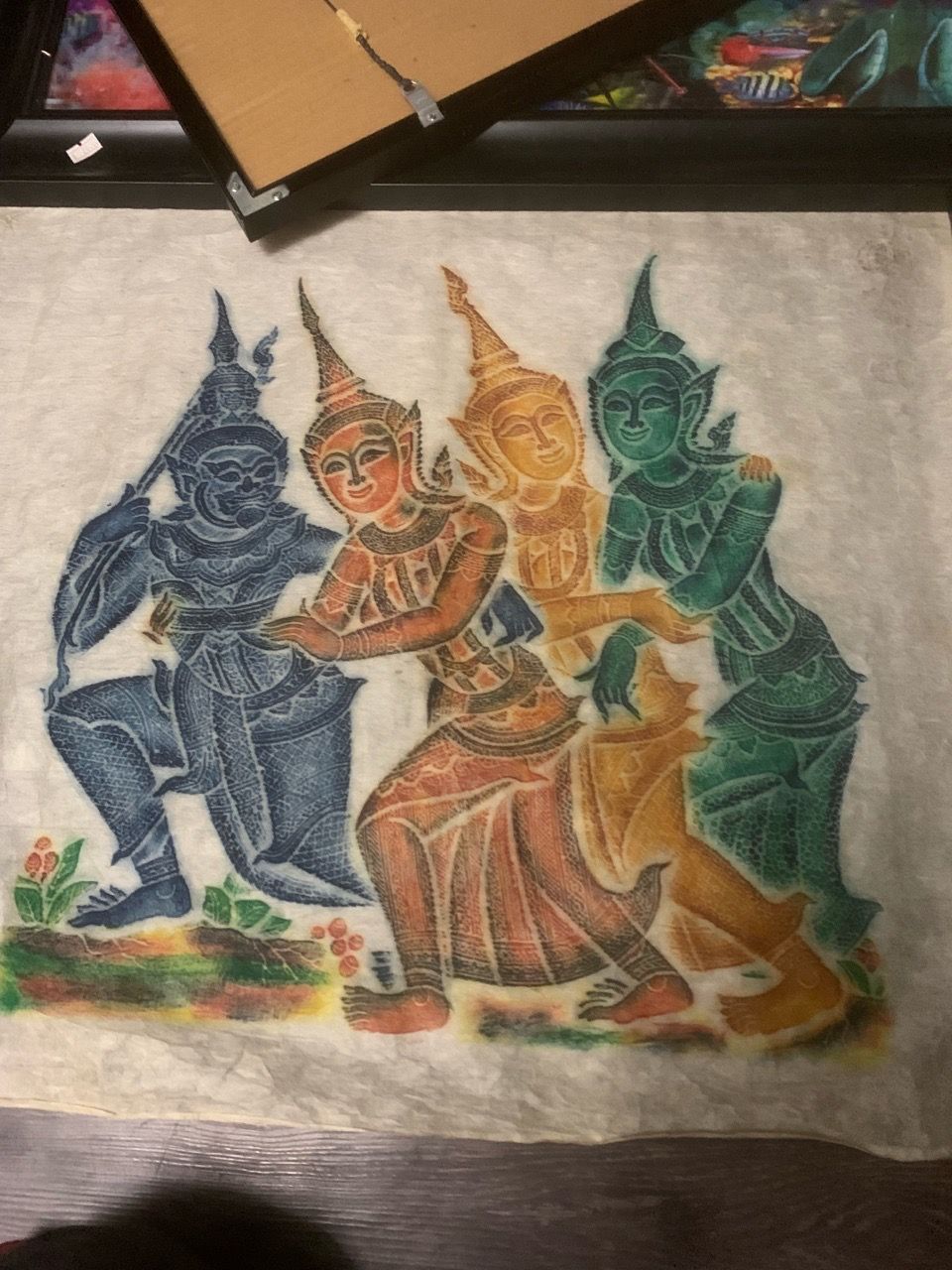 Thai Traditional Dance Art Print on rice paper Rice Paper for Sale in ...