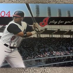 Jody Gerut Autographed Cleveland Indians Post Card