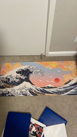 Vintage Japanese Ocean Mousepad