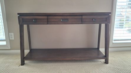 Scandinavian Style Wood Console Table