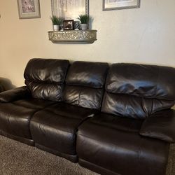 Brown Leather Couches
