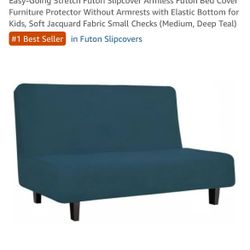 Futon Slip Cover - Teal Color 