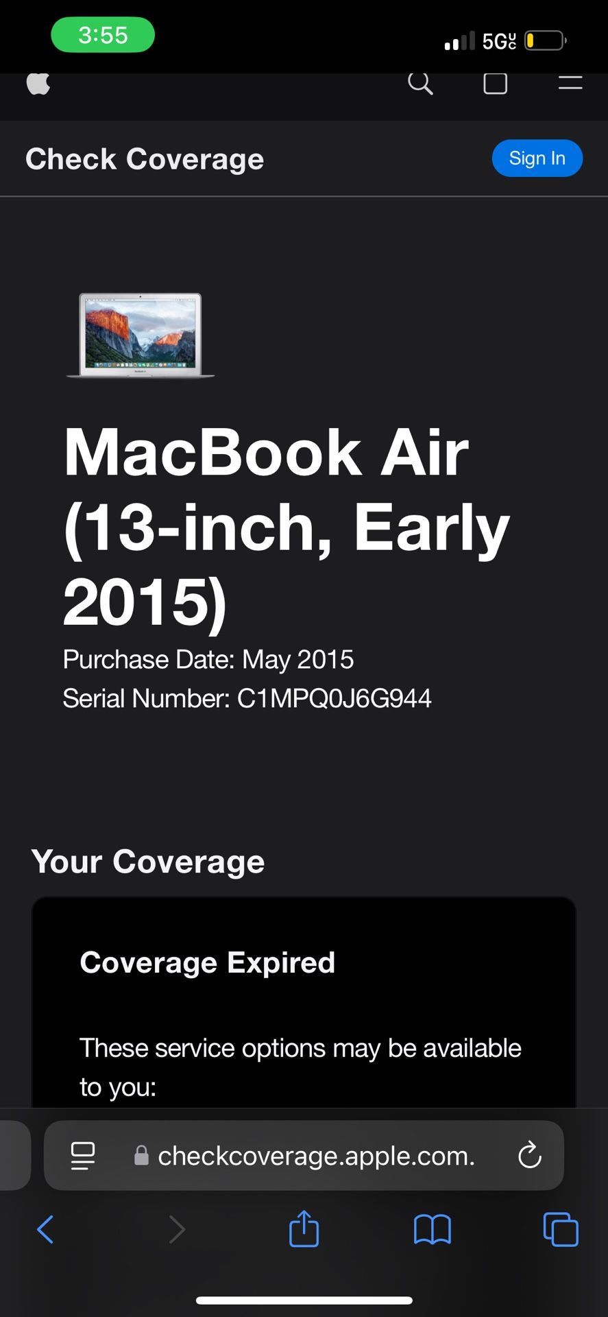 MacBook Air 15 13 inch