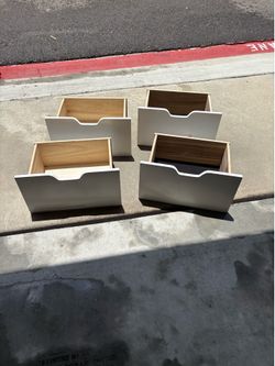 White drawer with shelves and doors