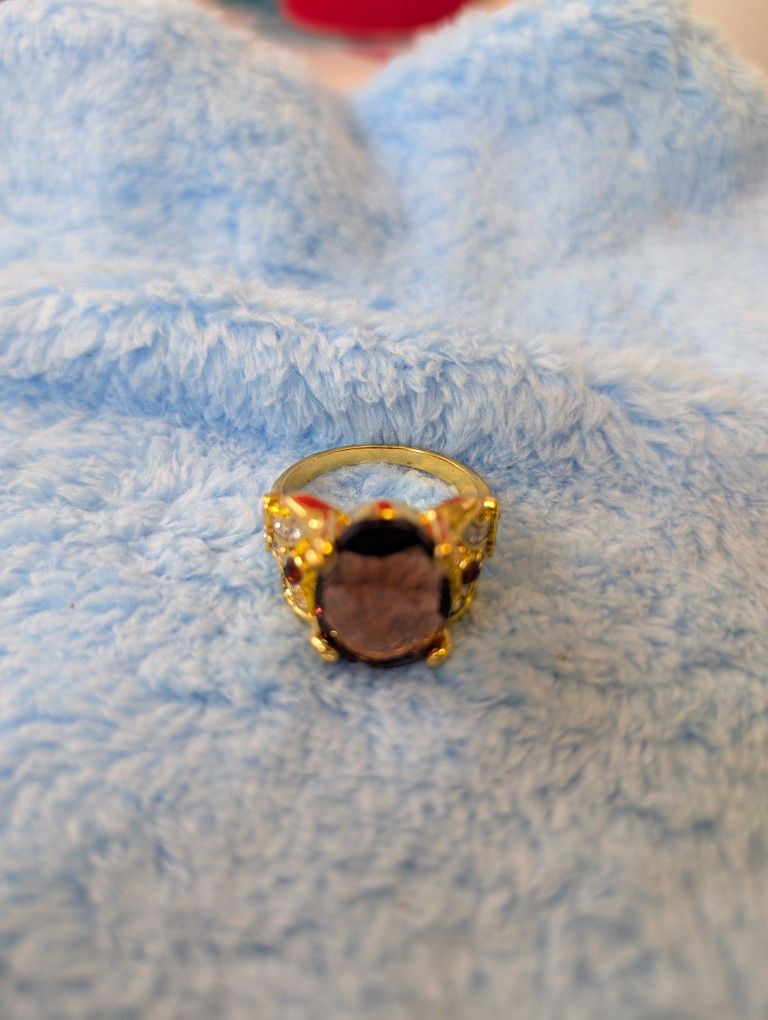 Amber Dinner Ring Size 10